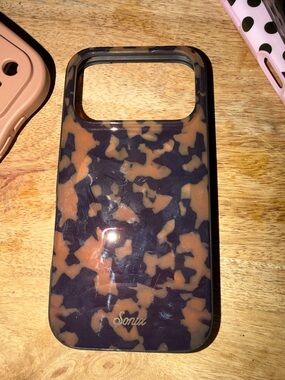 Sonix Black and Brown Tortoiseshell Glossy Phone Case I Phone 17 pro